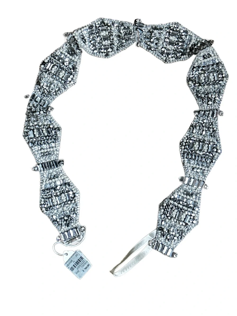 Anne Barge ~ Small ~ Embellished Swarovski Crystals/ Rhinestones Pearl Belt ~New